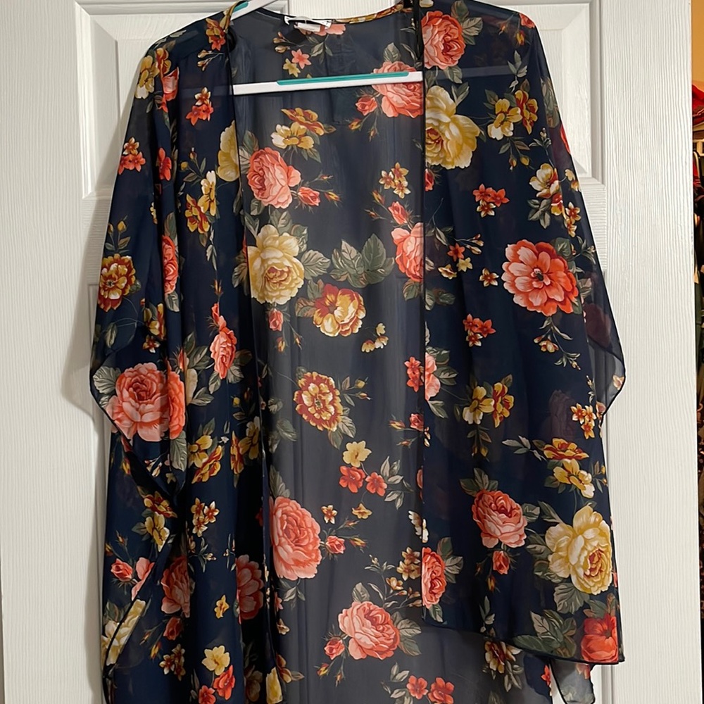 Emory Park Caley Open Kimono (Navy)